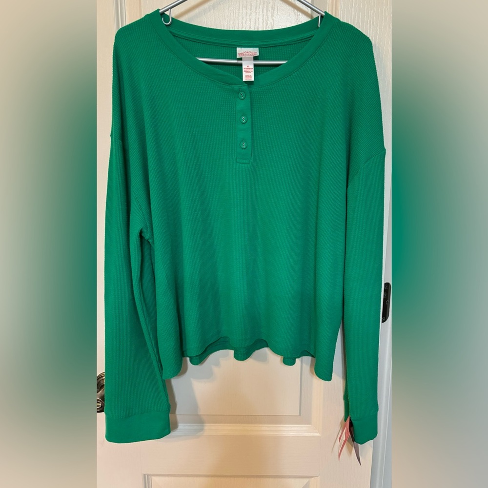 NWT Wondershop Crop Henley XL